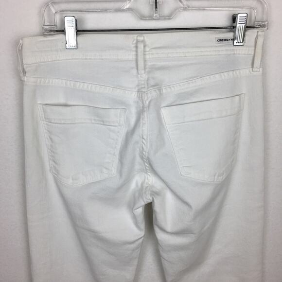 Citizens of Humanity White Dani Straight Crop 27 - Picture 5 of 9